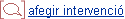 Icona per afegir intervenci
