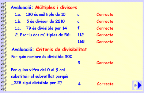 resultat de l'avaluaci�