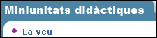 Miniunitats didctiques - La veu