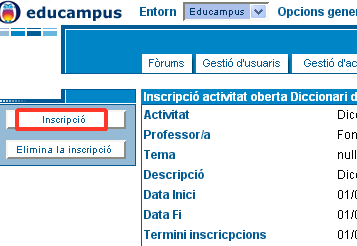 Finestra d'inscripció