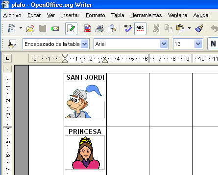 Document Open amb el plafó