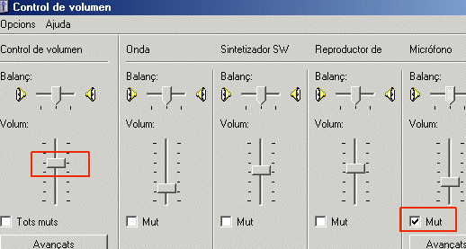Control de volum