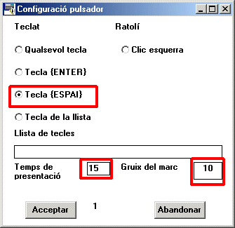 cONFIGURACIÓ PULSADOR