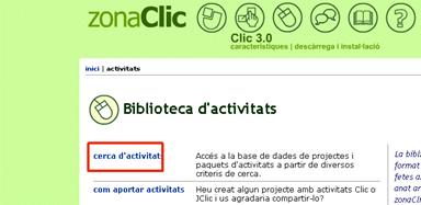 Cerca d'activitats