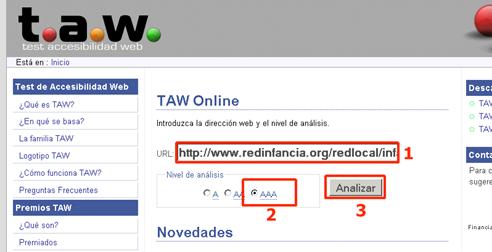 T.A.W. Test accessibilitat web
