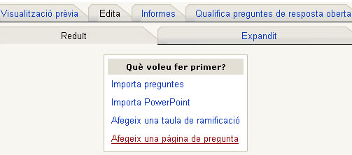 Com crear una lliçó: addició de pàgines Com crear una lliçó: addició de pàgines