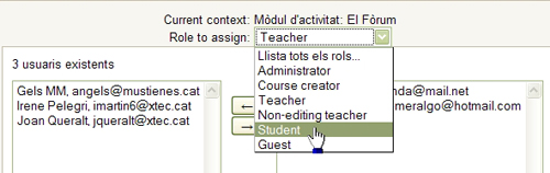 rol a assignar rol a assignar