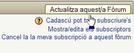 Actualitzar el fòrum Actualitzar el fòrum