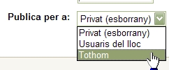 Publica per a: Publica per a: