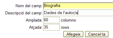 Àrea de Text Àrea de Text