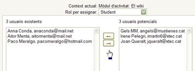 Assignar rols Assignar rols