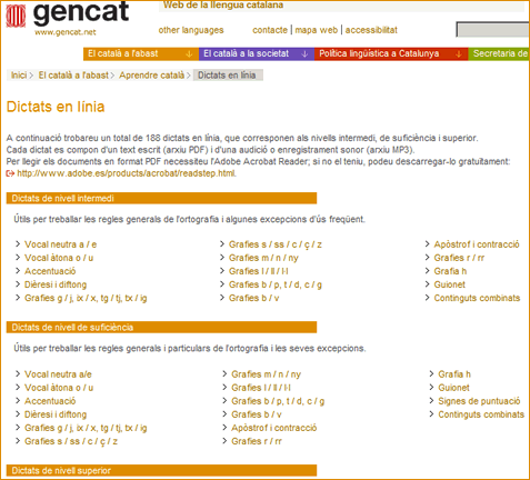 Dictats en lnia