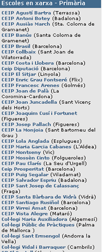 LLista d'escoles de primària
