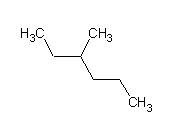 estructura del 3-metilhexà