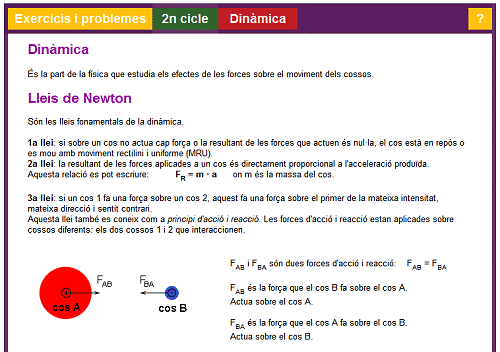 Exercicis i problemes: Dinmica