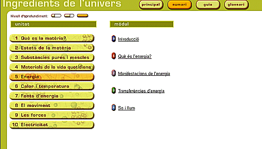 Pantalla inicial