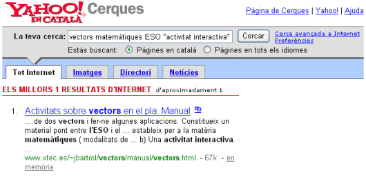 Resultats Yahoo