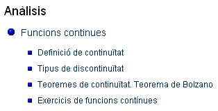 submenú