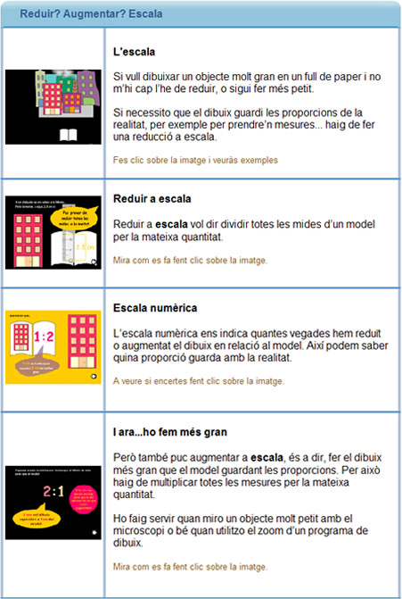 Reduir? Augmentar? Escala
