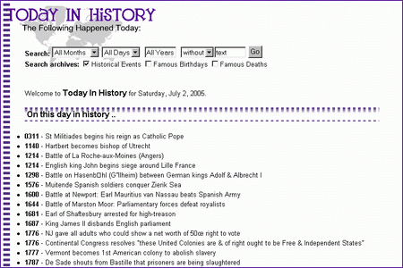 Today in history