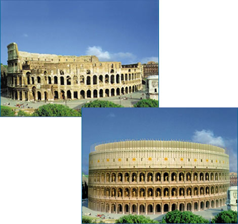 Reconstrucció virtual del Coliseu de Roma