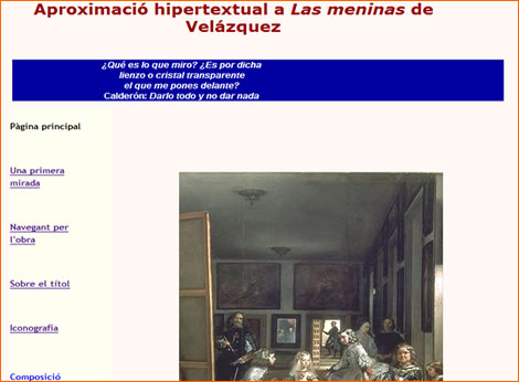 Aproximació hipertextual a Las meninas