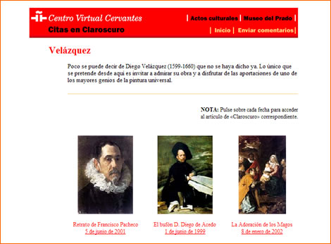 Centro Virtual Cervantes: Velázquez