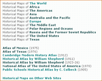 Map collection. Historical maps