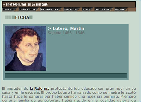 Fitxa biogrfica de Luter