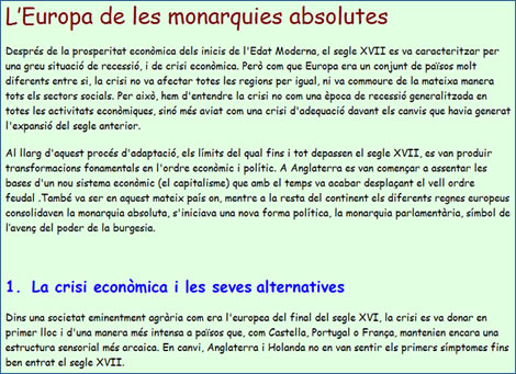 L'Europa de les monarquies absolutes