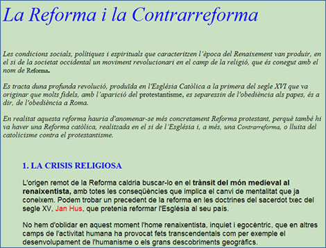 La Reforma i la Contrareforma
