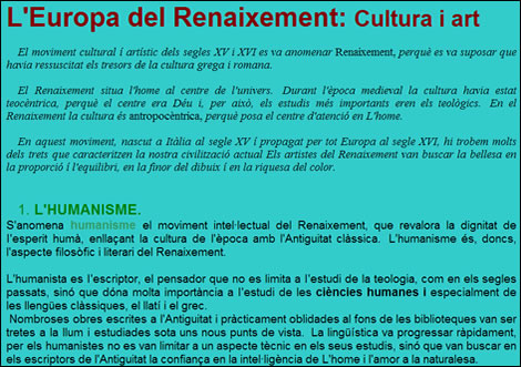 L'Europa del Renaixement: cultura i art