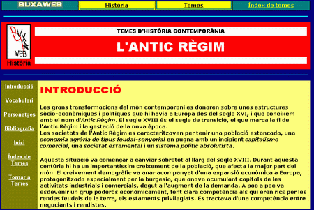 Temes d'història contemporània: l'Antic Règim
