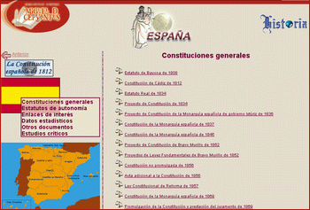 España: Constituciones generales