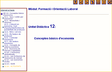 Desplegament dels continguts de la unitat