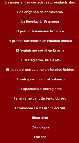 Índex de sufragismo y feminismo