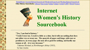 Internet women's history sourcebook
