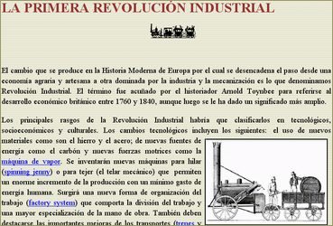 La Revolución Industrial. Introducción
