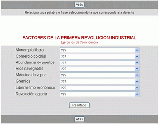 Exercici de relació d'idees
