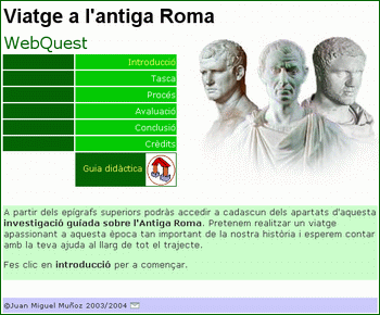 WebQuest: Viatge a l'antiga Roma