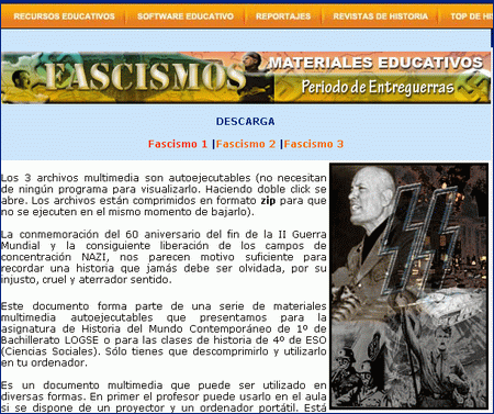 Fascismos.Periodo de entreguerras. Materiales didcticos