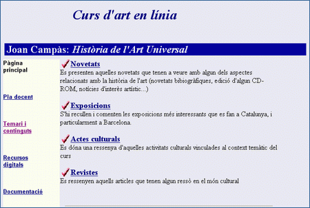 Curs d'art en lnia