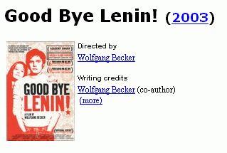 Fitxa Good Bye Lenin!