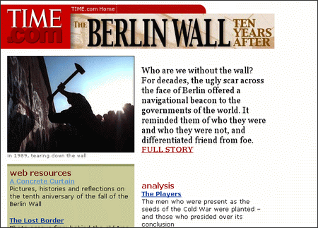Monogràfic revista Time: The Berlin wall