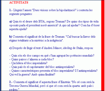 Activitats visionat pel·lícula