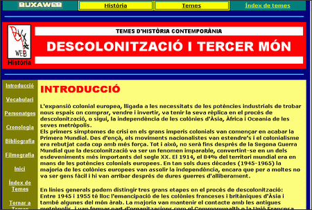 Buxaweb: Descolonització i Tercer Món