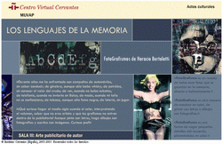 Centro Virtual Cervantes: los lenguajes de la memoria