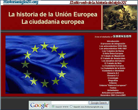 Historiasiglo20.org: la historia de la Unión Europea
