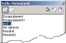 Estils i formatació Estils i formatació