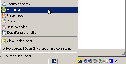 Activar el full de càlcul Activar el full de càlcul